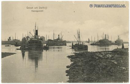 Delfzijl, Havengezicht ansichtkaart: Delfzijl, Havengezicht