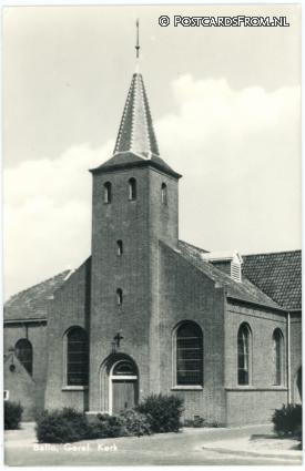 ansichtkaart: Baflo, Geref. Kerk