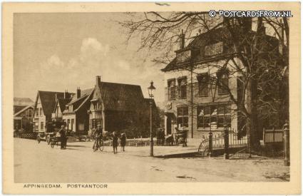 ansichtkaart: Appingedam, Postkantoor