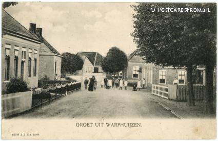 ansichtkaart: Warfhuizen, Groet uit