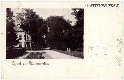 ansichtkaart: Bellingwolde, Groet uit