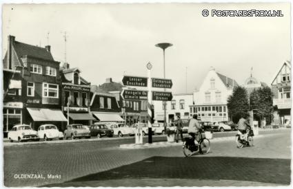 ansichtkaart: Oldenzaal, Markt