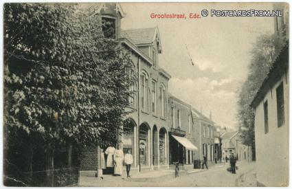 ansichtkaart: Ede, Grootestraat