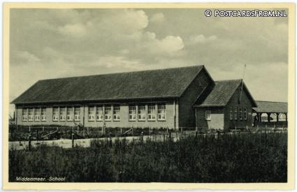 Middenmeer, School ansichtkaart: Middenmeer, School