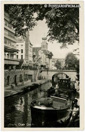ansichtkaart: Utrecht, Oude Gracht