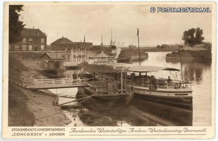 ansichtkaart: Arnhem, Stoomboot-Onderneming 'Concordia'