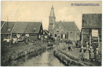 ansichtkaart: Marken, Kerkbuurt