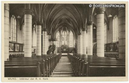 Wilnis, Interieur der R.K. Kerk ansichtkaart: Wilnis, Interieur der R.K. Kerk