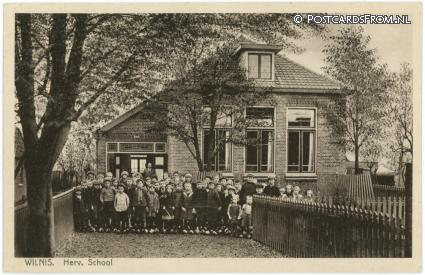 Wilnis, Herv. School ansichtkaart: Wilnis, Herv. School