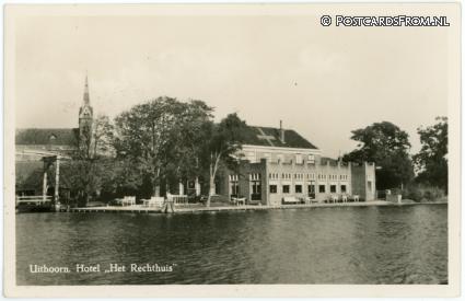 ansichtkaart: Uithoorn, Hotel 'Het Rechthuis'