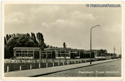 Papendrecht, Prinses Ireneschool ansichtkaart: Papendrecht, Prinses Ireneschool