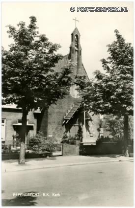 Papendrecht, R.K. Kerk ansichtkaart: Papendrecht, R.K. Kerk