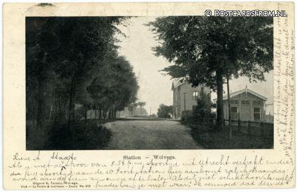 Wolvega, Station ansichtkaart: Wolvega, Station