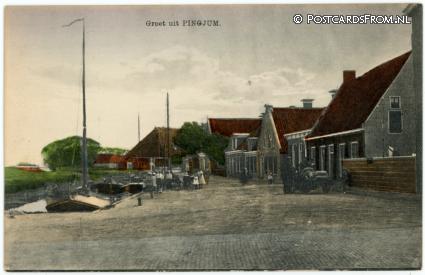 Pingjum, Groet uit ansichtkaart: Pingjum, Groet uit