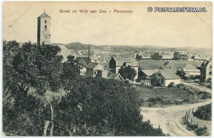 ansichtkaart: Wijk aan Zee, Panorama