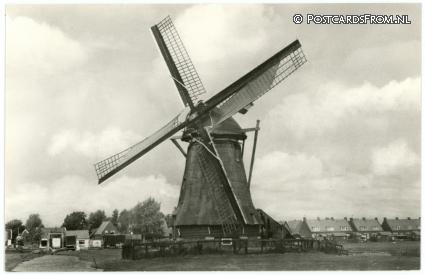 ansichtkaart: Wormer, Meelmolen 'De Koker'