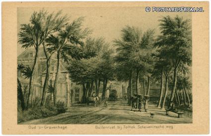 's-Gravenhage, Oud. Buitenrust bij Tolhek Scheveningsche weg ansichtkaart: 's-Gravenhage, Oud. Buitenrust bij Tolhek Scheveningsche weg