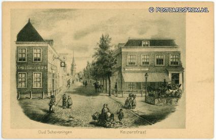 Scheveningen, Oud Scheveningen. Keizerstraat ansichtkaart: Scheveningen, Oud Scheveningen. Keizerstraat