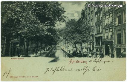 ansichtkaart: Amsterdam, Achterburgwal