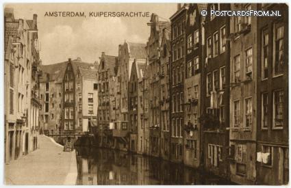 ansichtkaart: Amsterdam, Kuipersgrachtje