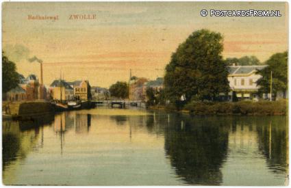 Zwolle, Badhuiswal ansichtkaart: Zwolle, Badhuiswal