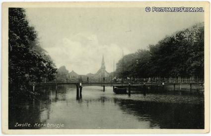 ansichtkaart: Zwolle, Kerkbrugje