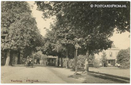 ansichtkaart: Zwolle, Veerbrug