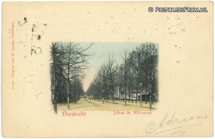 ansichtkaart: Dordrecht, Johan de Wit-straat