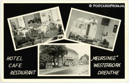 Westerbork, Hotel-Cafe-Rest. 'Meursinge' ansichtkaart: Westerbork, Hotel-Cafe-Rest. 'Meursinge'
