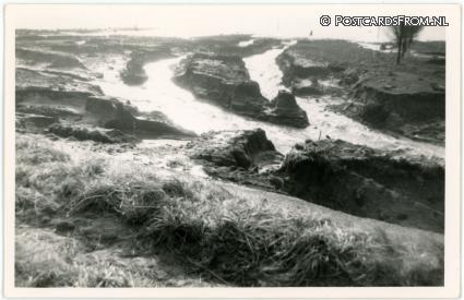 ansichtkaart: --, ? Watersnood Zeeland