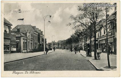 ansichtkaart: Leeuwarden Huizum, De Schrans