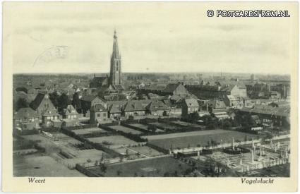 ansichtkaart: Weert, Vogelvlucht