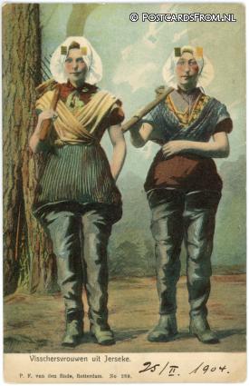 Yerseke, Visschersvrouwen ansichtkaart: Yerseke, Visschersvrouwen