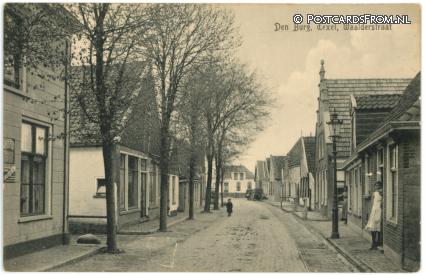 ansichtkaart: Den Burg, Waalderstraat