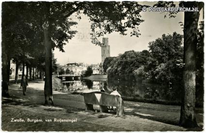 ansichtkaart: Zwolle, Burgem. van Roijensingel