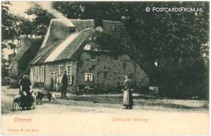 Emmen DR, Drentsche Woning ansichtkaart: Emmen DR, Drentsche Woning