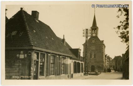 ansichtkaart: Makkum FR, Waag