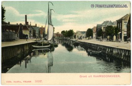 ansichtkaart: Raamsdonksveer, Groet uit