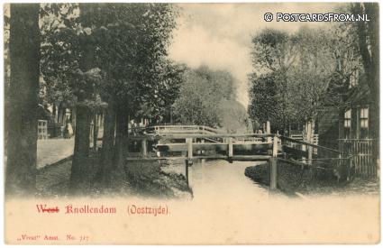 ansichtkaart: Westknollendam, Oostzijde