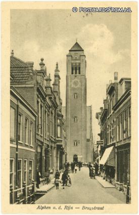 Alphen aan den Rijn, Brugstraat ansichtkaart: Alphen aan den Rijn, Brugstraat
