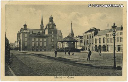 Goes, Markt ansichtkaart: Goes, Markt
