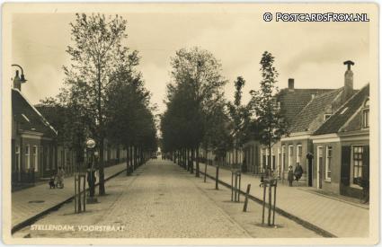 Stellendam, Voorstraat ansichtkaart: Stellendam, Voorstraat