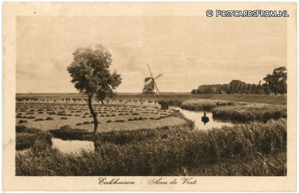ansichtkaart: Enkhuizen, Aan de Vest