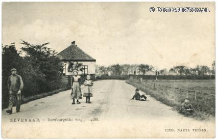 ansichtkaart: Zevenaar, Doesburgsche weg