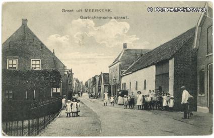 Meerkerk, Gorinchemsche straat ansichtkaart: Meerkerk, Gorinchemsche straat