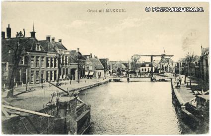ansichtkaart: Makkum FR, Groet uit