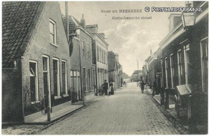 Meerkerk, Gorinchemsche straat ansichtkaart: Meerkerk, Gorinchemsche straat