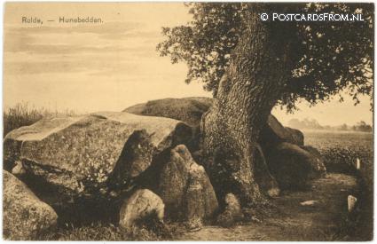 ansichtkaart: Rolde, Hunebedden