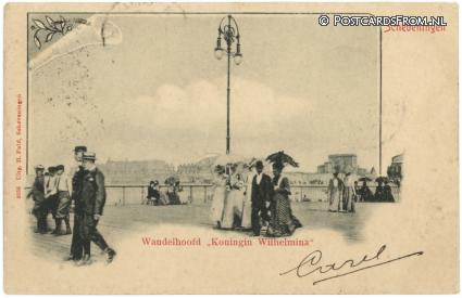 Scheveningen, Wandelhoofd 'Koninging Wilhelmina' ansichtkaart: Scheveningen, Wandelhoofd 'Koninging Wilhelmina'