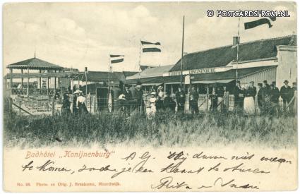ansichtkaart: Noordwijk aan Zee, Badhotel 'Konijnenburg'